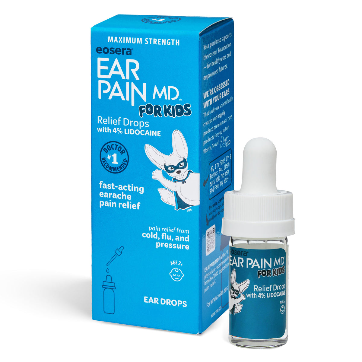 Ear Pain MD for Kids 4% Lidocaine Ear Pain Relief Drops, Wholesale Case Pack (24 Units)